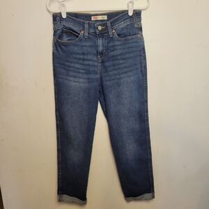 Signature Levi Strauss Heritage Boyfriend Jeans‎ Women’s Size 27 Cropped Cuffed